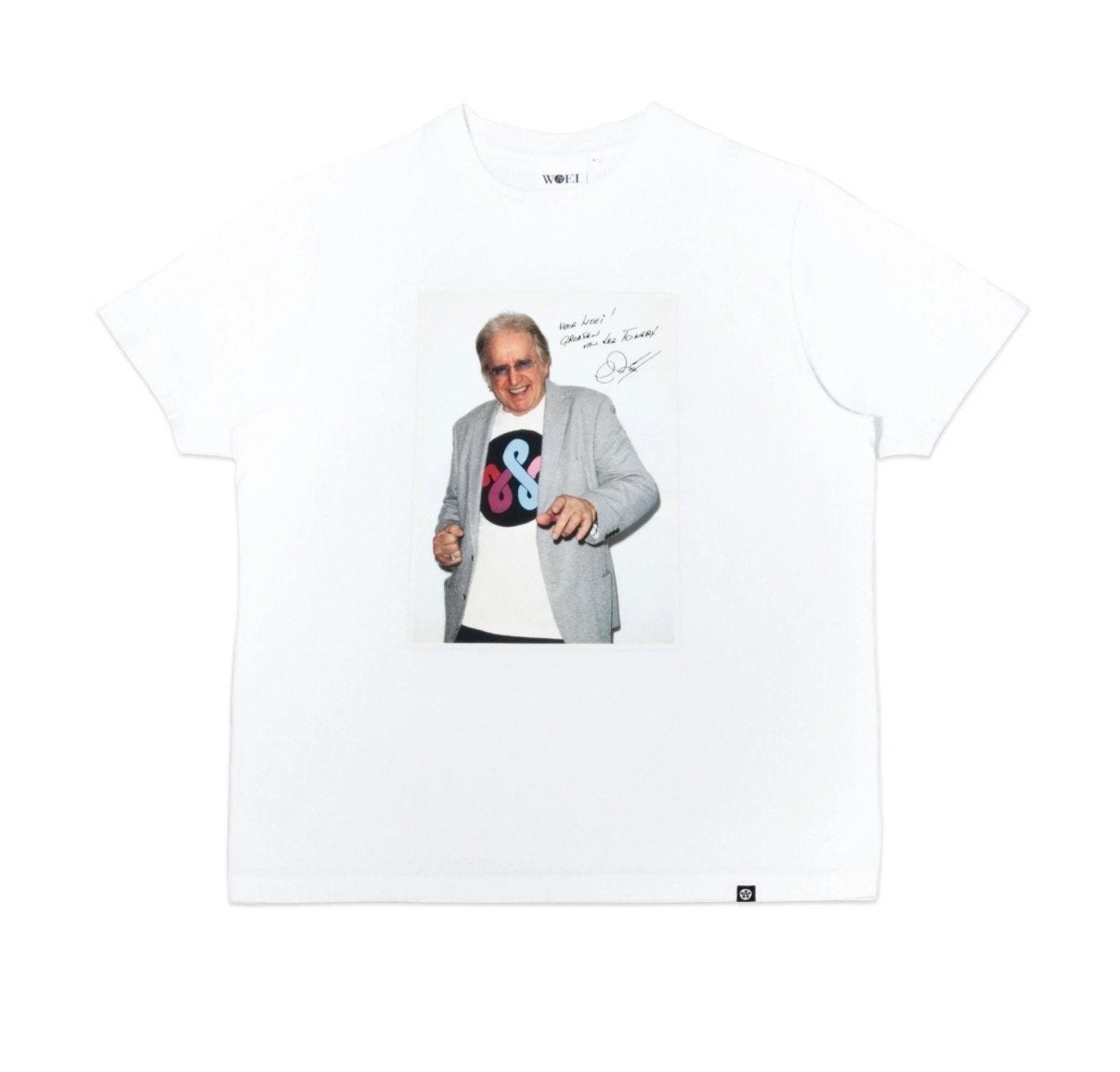 Woei x Lee Towers T-shirt - Medium, Ophalen of Verzenden, Nieuw, Maat 48/50 (M), Wit