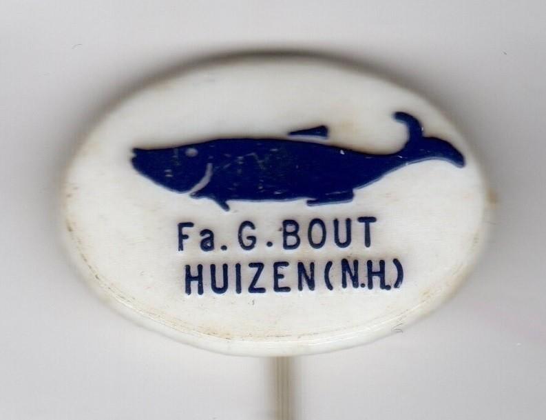 Speldje FA G BOUT HUIZEN NH VIS (A2), Verzamelen, Speldjes, Pins en Buttons, Ophalen of Verzenden, Gebruikt, Overige onderwerpen
