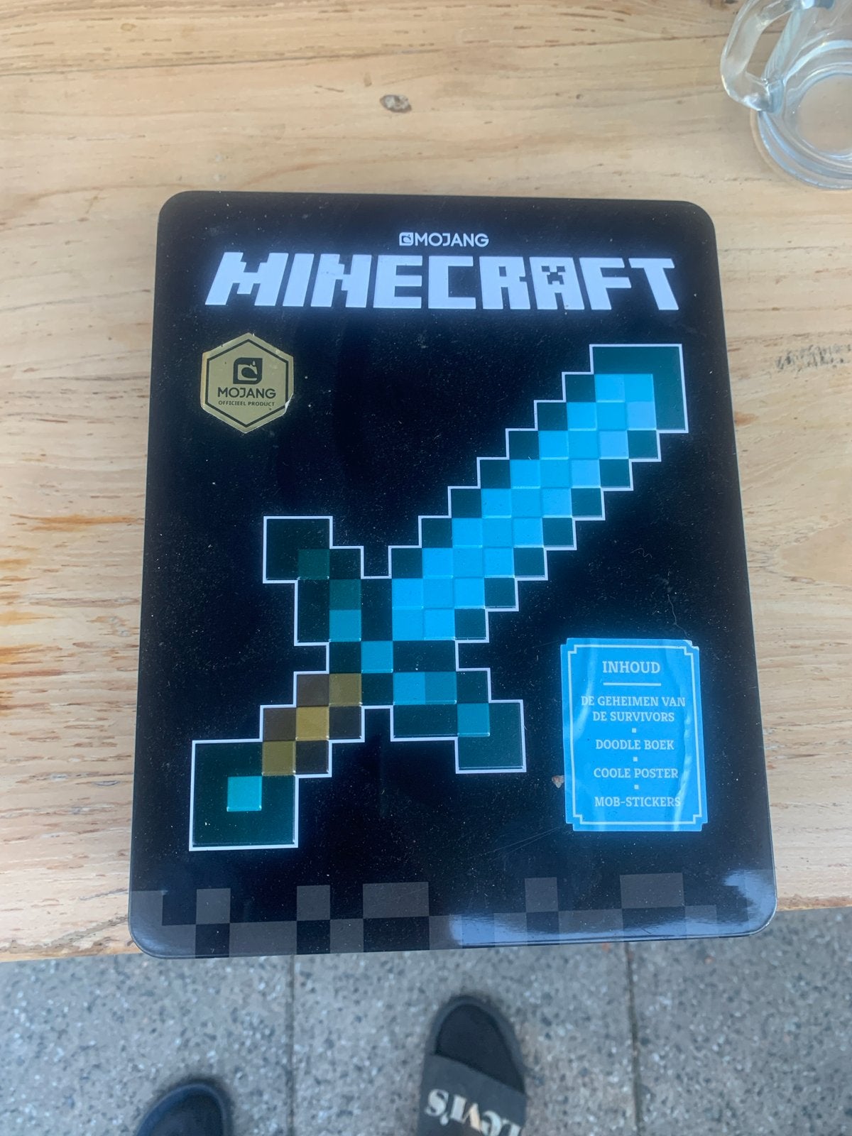 Minecraft Mini-Bouwwerken 2 Boek met Figuren en Tin Box, Ophalen of Verzenden, Gebruikt, Overige merken