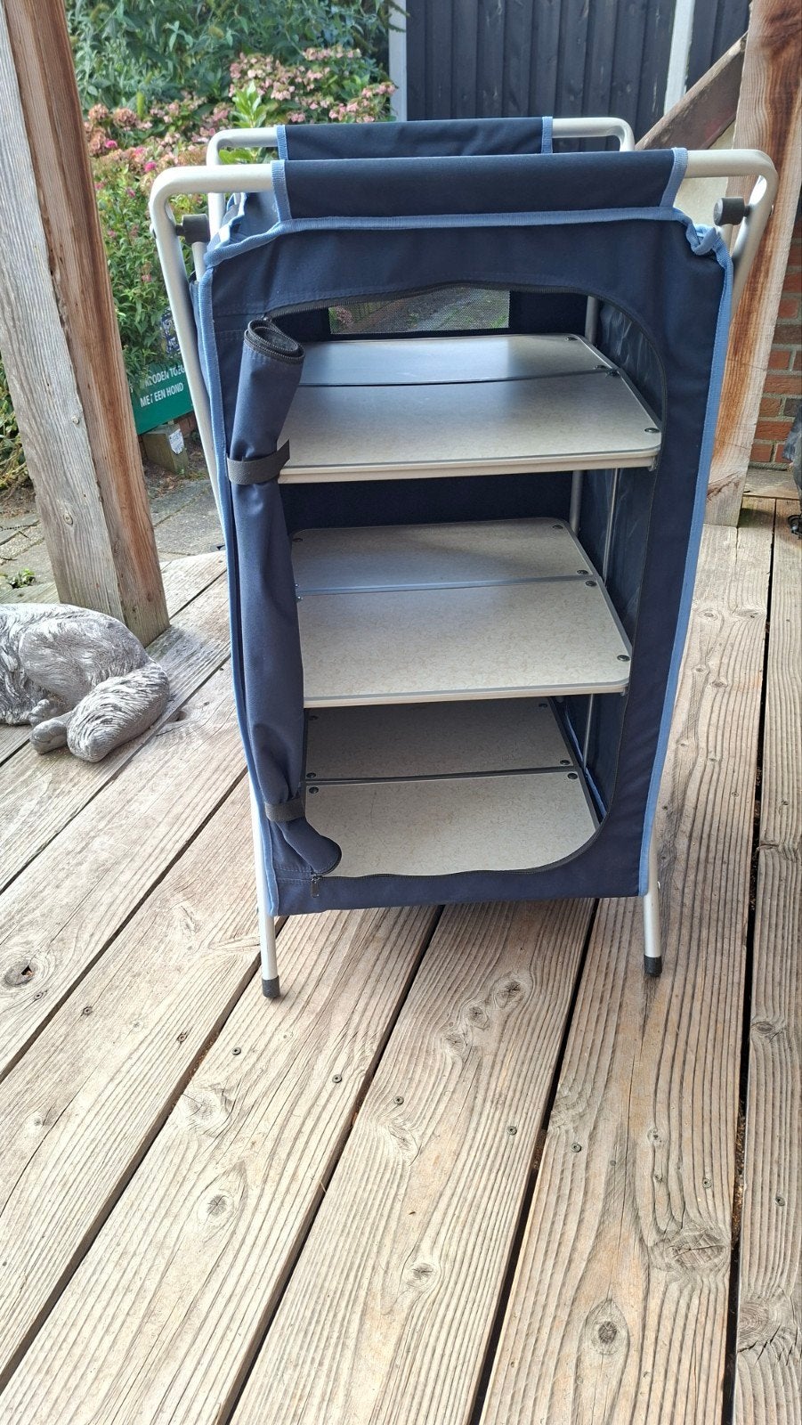 Campingkast kampeerkast kast blauw, Ophalen, Gebruikt, Campingkast