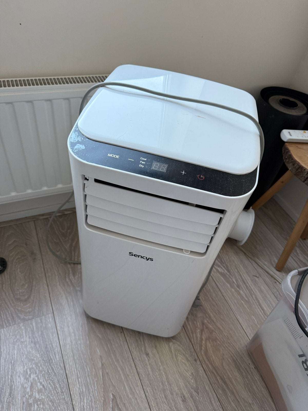 Mooie Sencys Mobiele Airco, Ophalen, Minder dan 60 m³, 3 snelheden of meer, Zo goed als nieuw