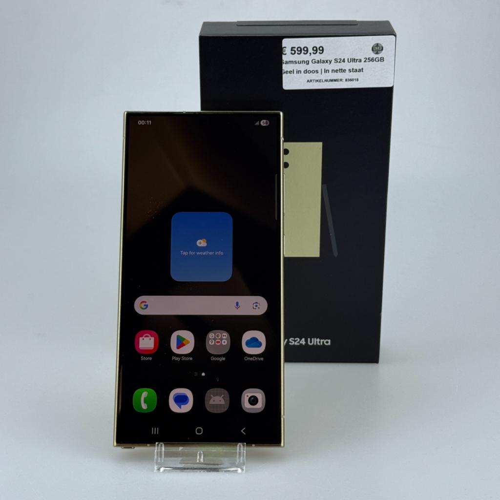 Samsung Galaxy S24 Ultra 256GB Geel in doos | In nette staat, Samsung, Zo goed als nieuw, Support@Samsung.com, 129, Samsung-ro, Yeongtong-gu
Suwon-si, Gyeonggi-do 16677
South Korea