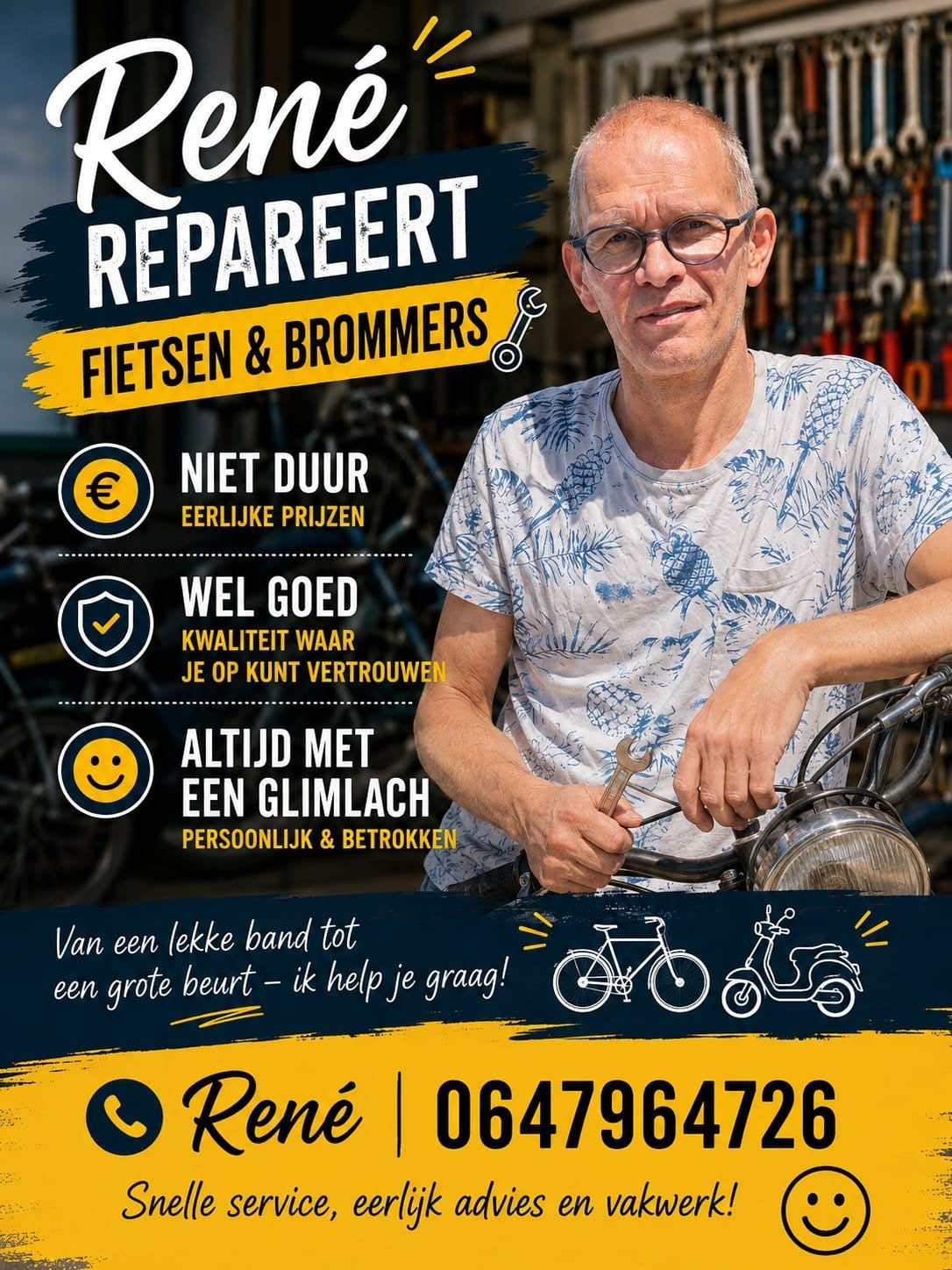 fietsen en brommer reparatie, Fietsen en Brommers, Ophalen