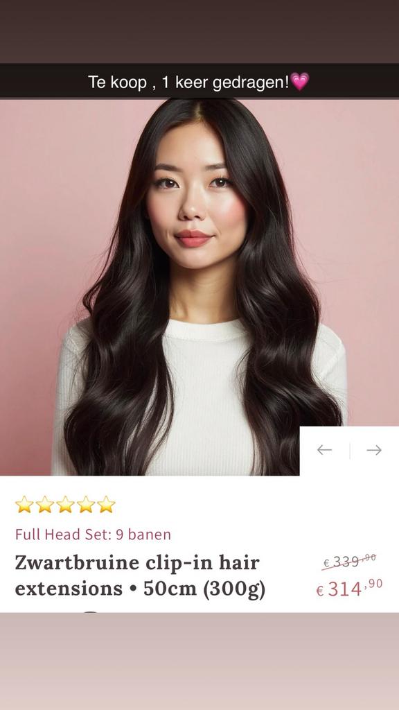 Haar extensions, Eén persoon