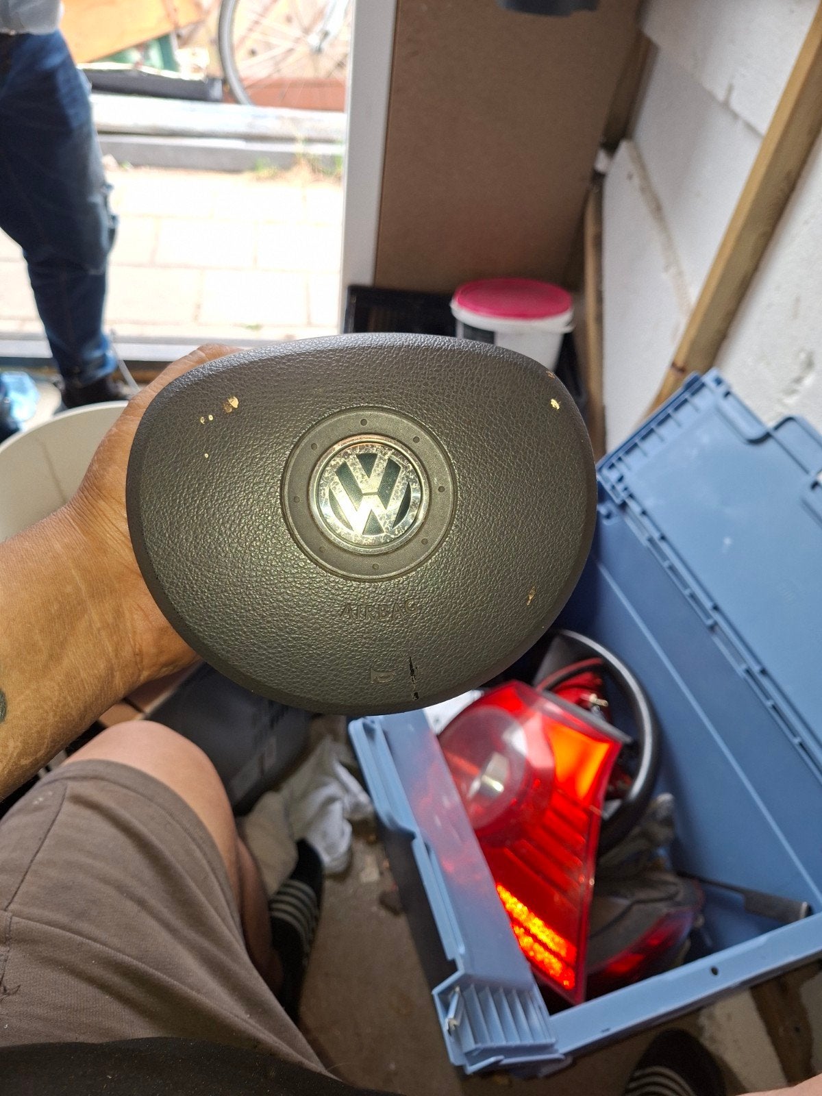 Airbag en stuurwiel voor Volkswagen Golf 5, Ophalen of Verzenden, Gebruikt, Volkswagen
