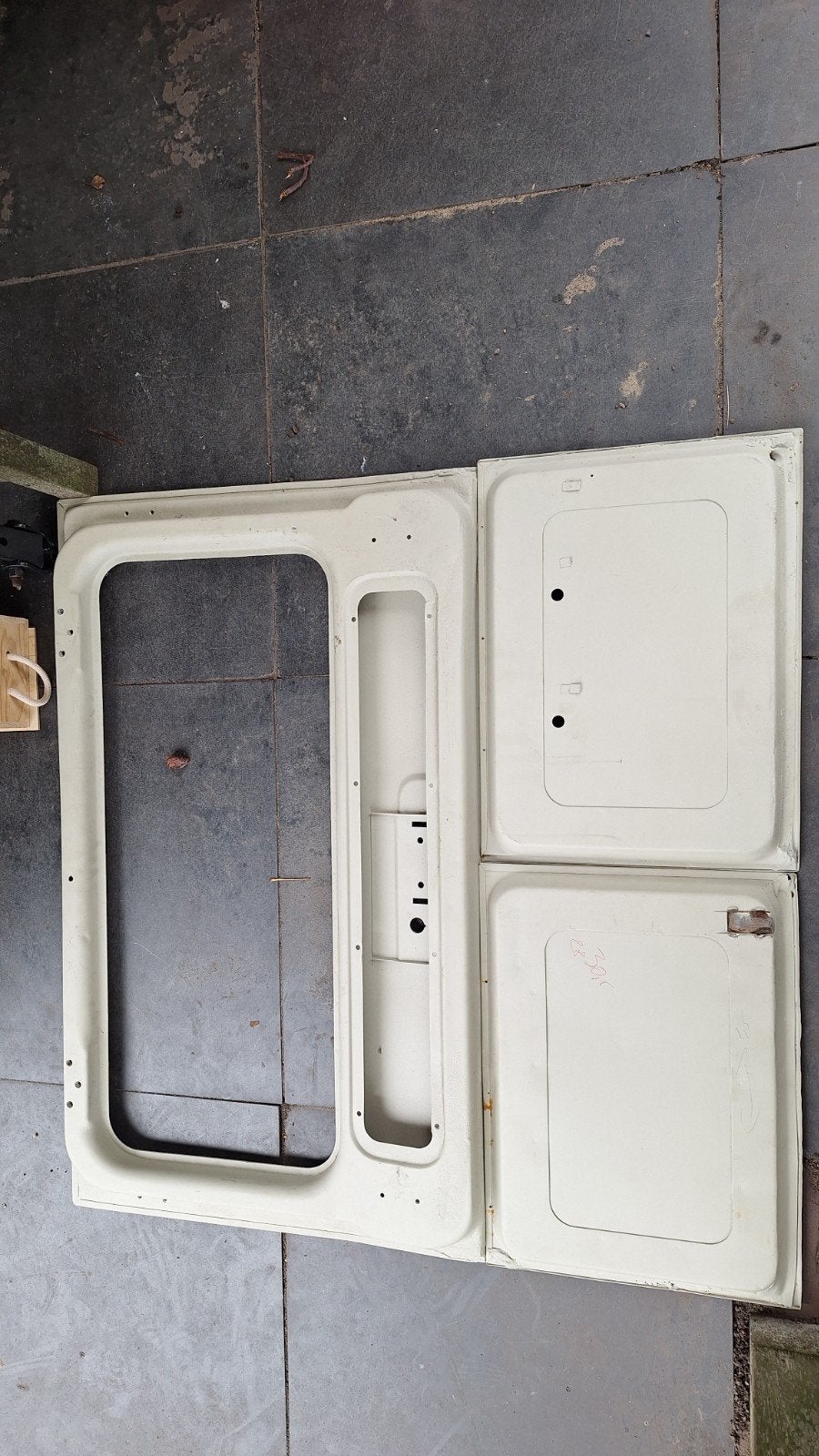 2 onderdeuren en bovenklep, Ophalen, Gebruikt, Deur, Achter