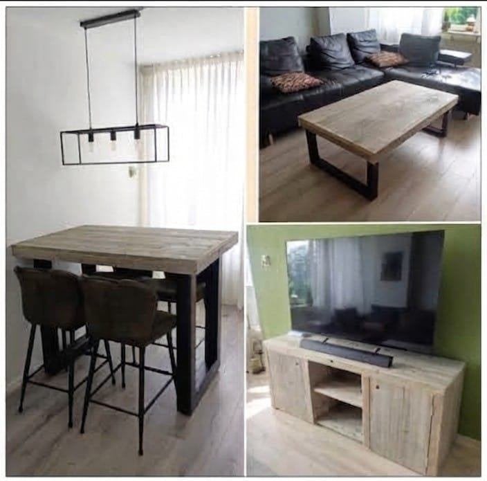 Bartafels steigerhout. Tafel op maat/model gemaakt NIEUW, Huis en Inrichting, Ophalen of Verzenden, Nieuw
