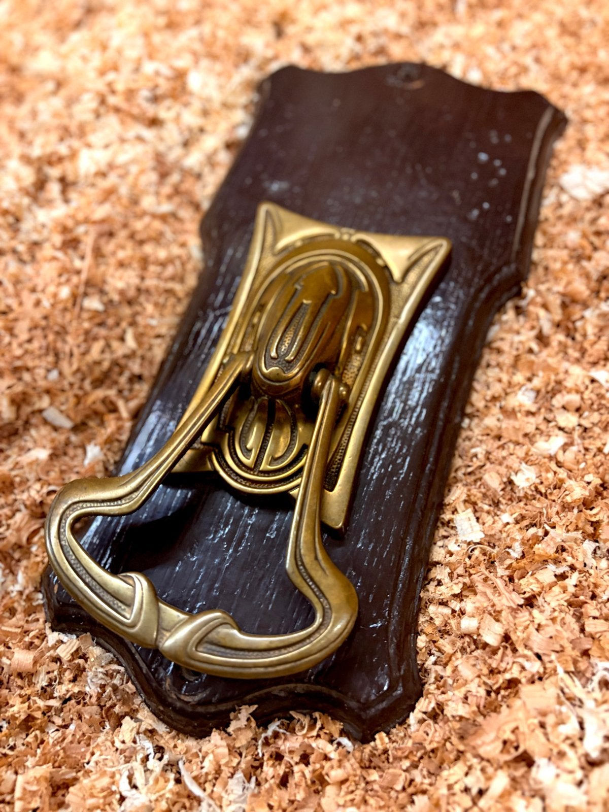 Antieke Berliner Jugendstil belklopper / Türklingel ca. 1900, Antiek en Kunst, Ophalen of Verzenden