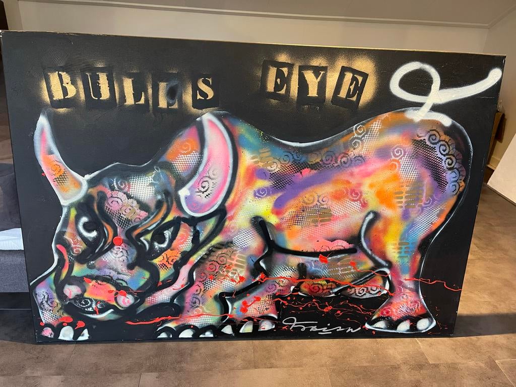 Fabian schilderij "Bulls Eye" - 150x100 cm, Ophalen