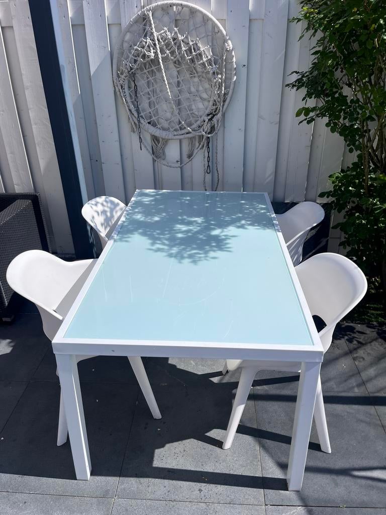Tuintafel, Ophalen of Verzenden, Zo goed als nieuw, Aluminium
