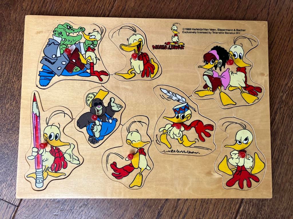 Houten puzzel van Alfred Jodokus Kwak, Gebruikt, Ophalen of Verzenden, Van hout, Minder dan 10 stukjes