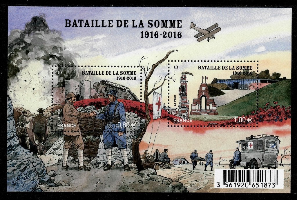 Jaar 2016 Yv F 5075 Bloc Bataille de la Somme 1919-2016., Ophalen of Verzenden, Postfris