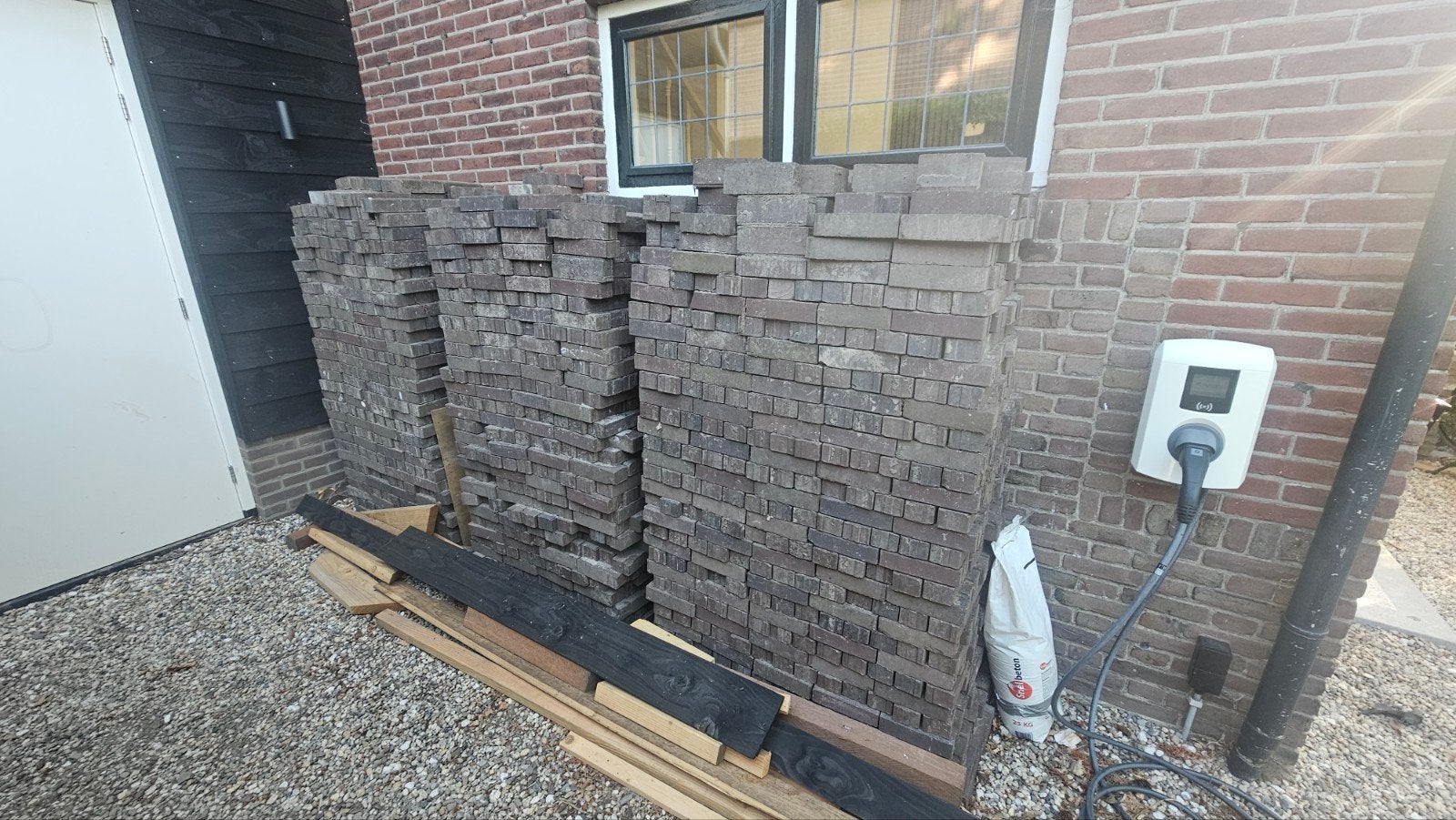 Gebruikte Klinkers +/- 30 m², Tuin en Terras, Ophalen, Gebruikt, Beton, Klinkers