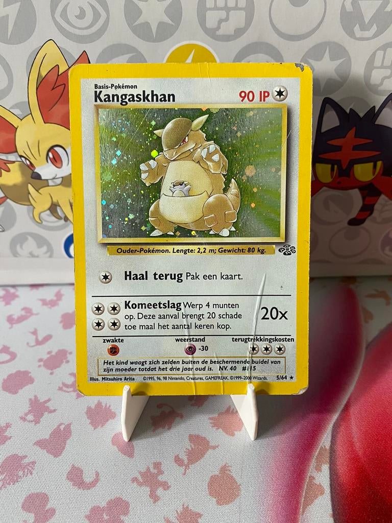 POKEMON KANGASKHAN JU 5 DUTCH HOLO POOR, Verzenden, Zo goed als nieuw