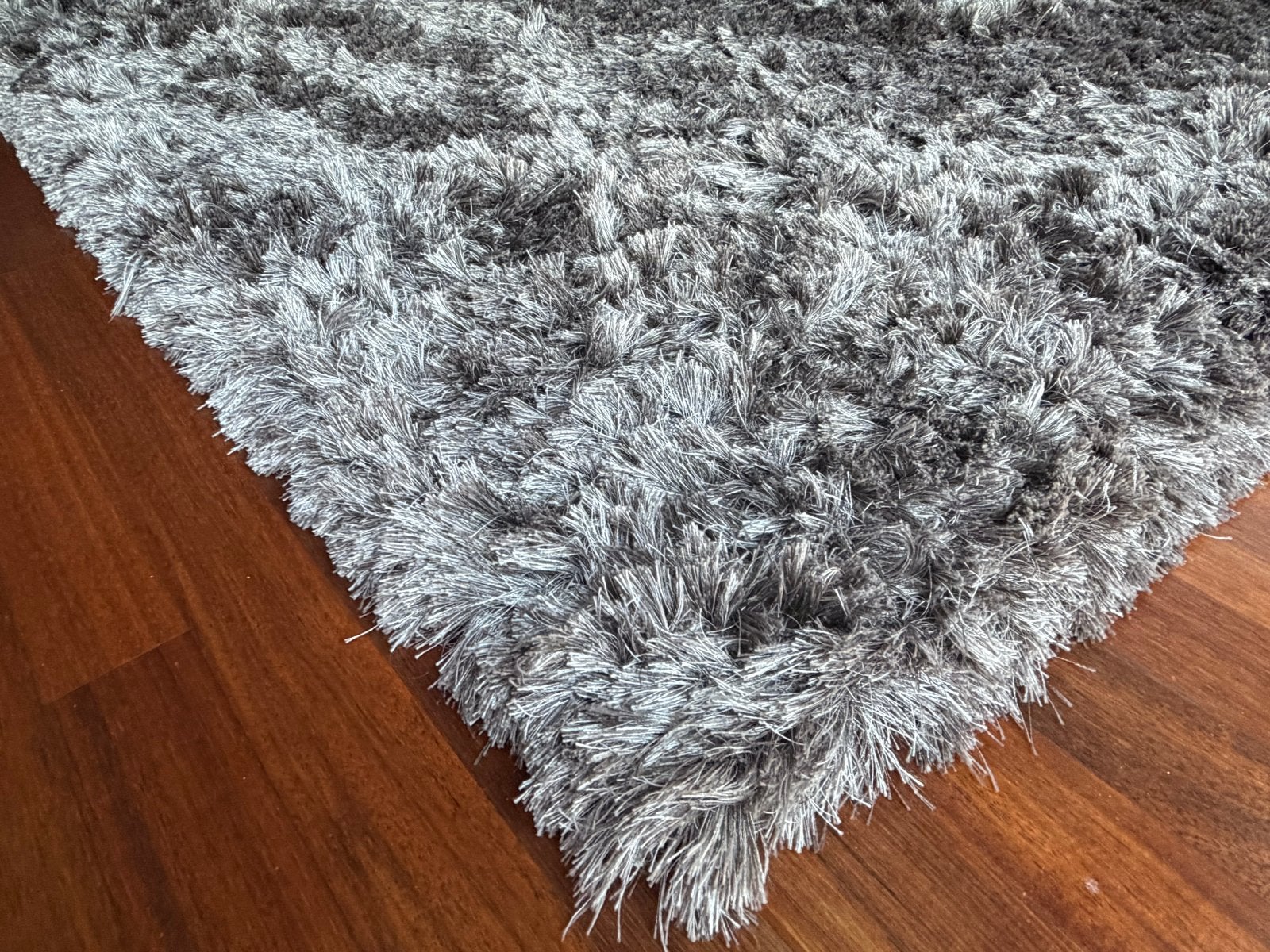 Groot grijs vloerkleed 3.50m x 3.00m inclusief ondertapijt, Ophalen, Gebruikt, 200 cm of meer, Grijs