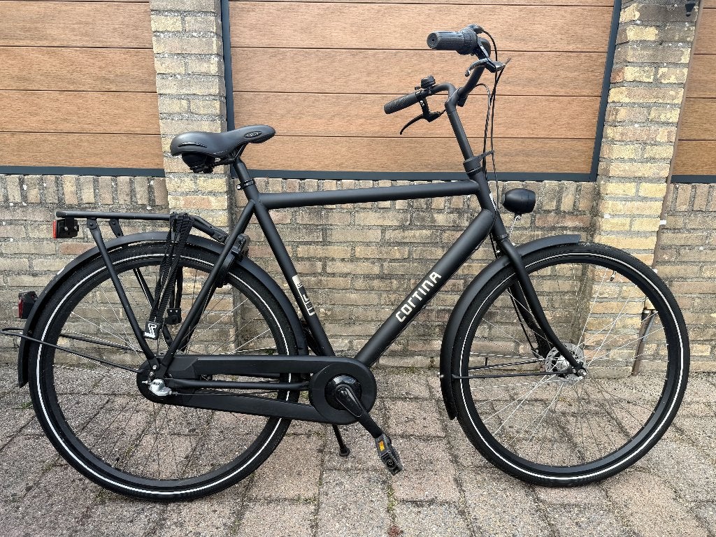 Cortina U1 herenfiets, Gebruikt, Versnellingen, 57 tot 61 cm, Trommelrem