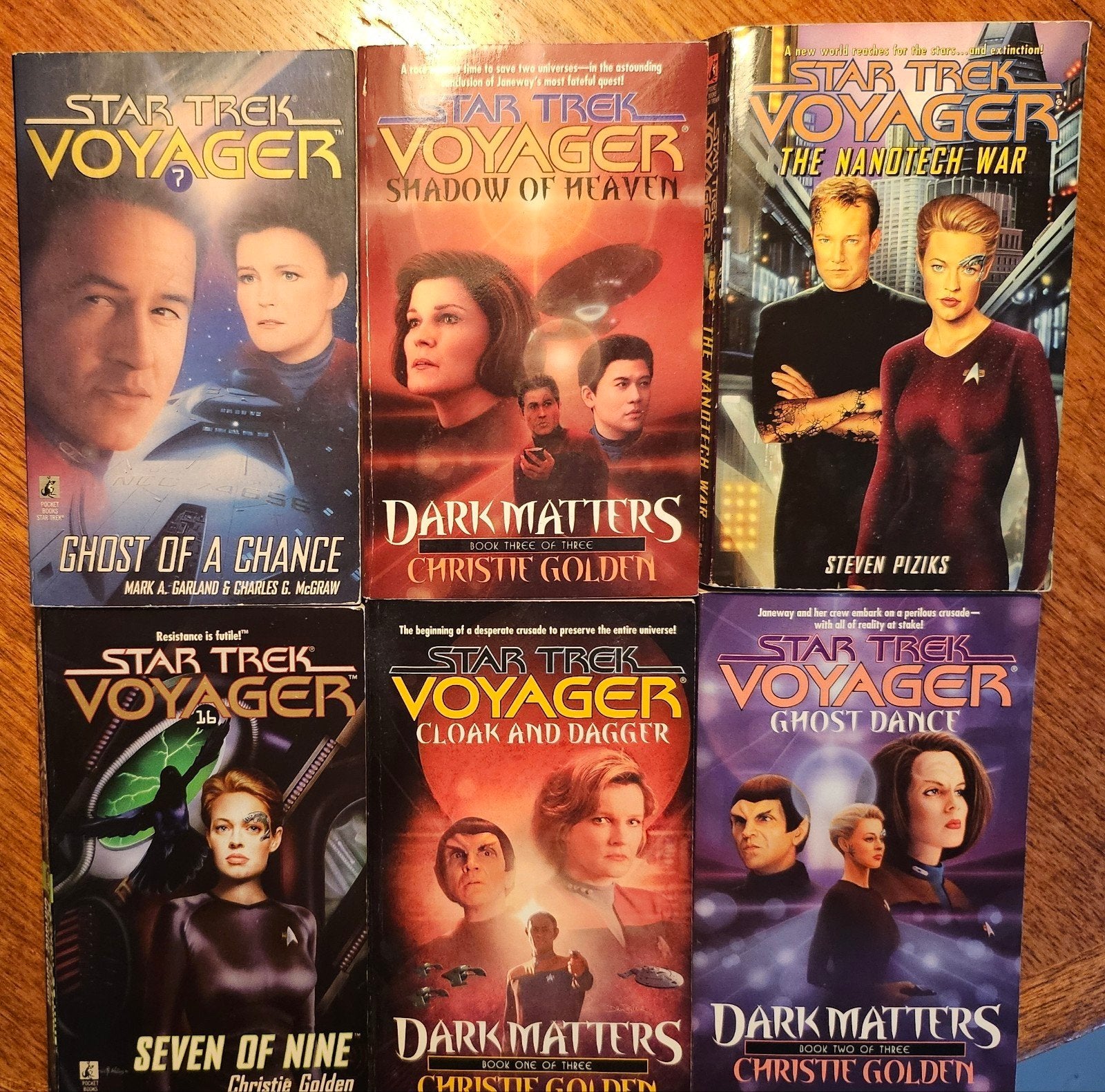 Star Trek Voyager Boeken - Christie Golden en anderen, Verzamelen, Ophalen of Verzenden, Gebruikt, Tv, Overige typen