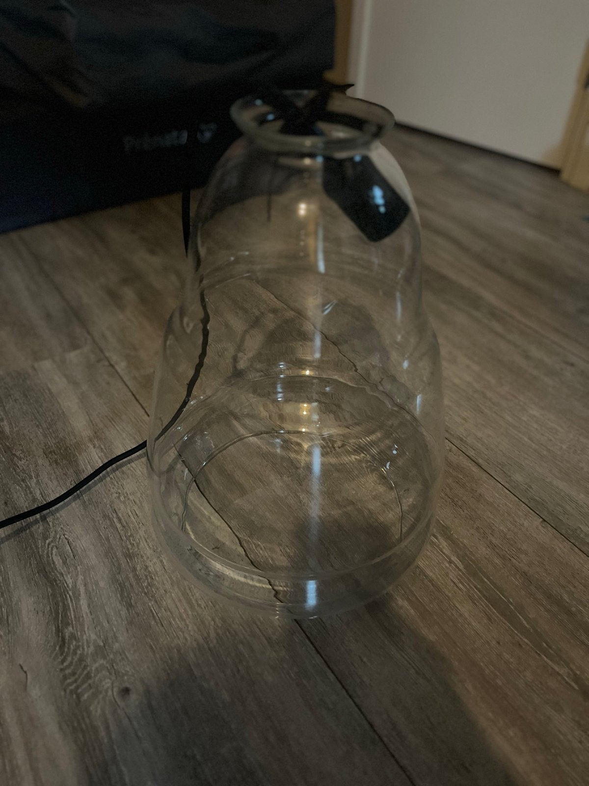Glazen hanglamp Zara Home, Huis en Inrichting, Ophalen, Gebruikt, Glas, Overige fittingen