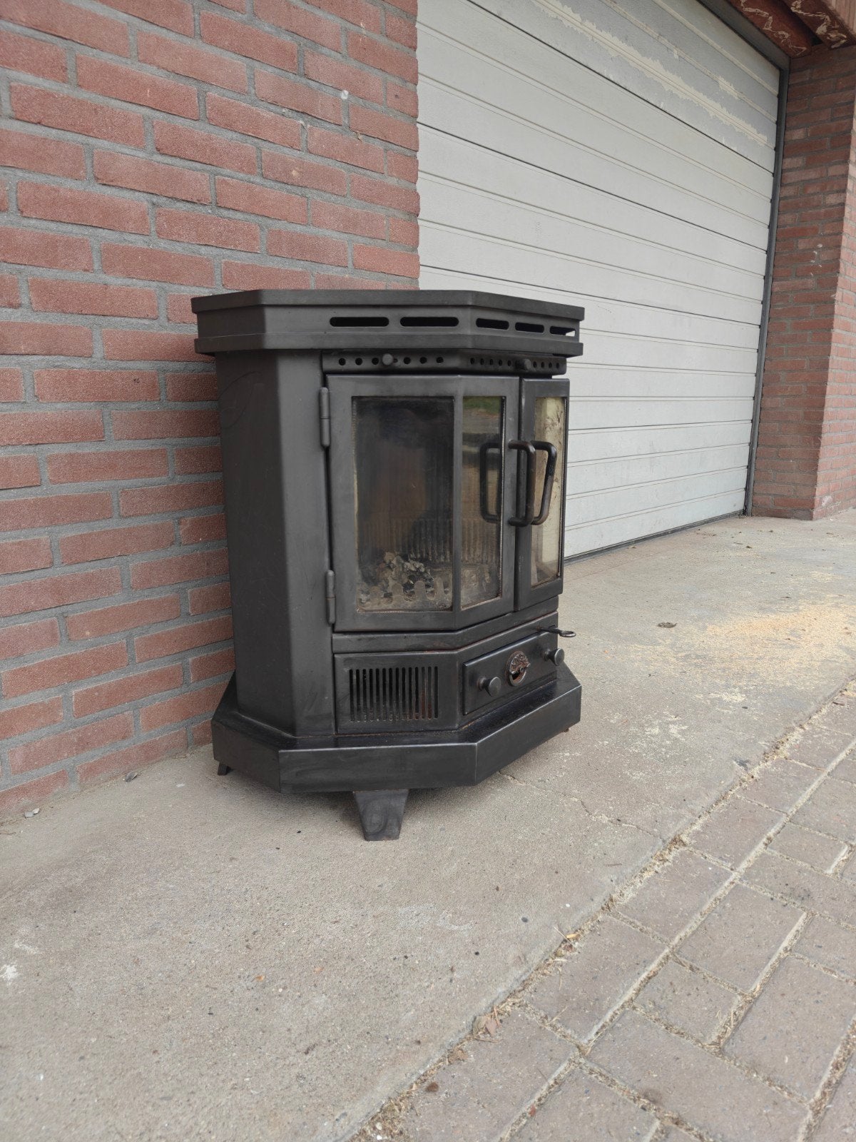 RENY Grote Oslo Houtkachel (Type Oslo 96) - 8kW, Ophalen, Gebruikt, Houtkachel, Vrijstaand