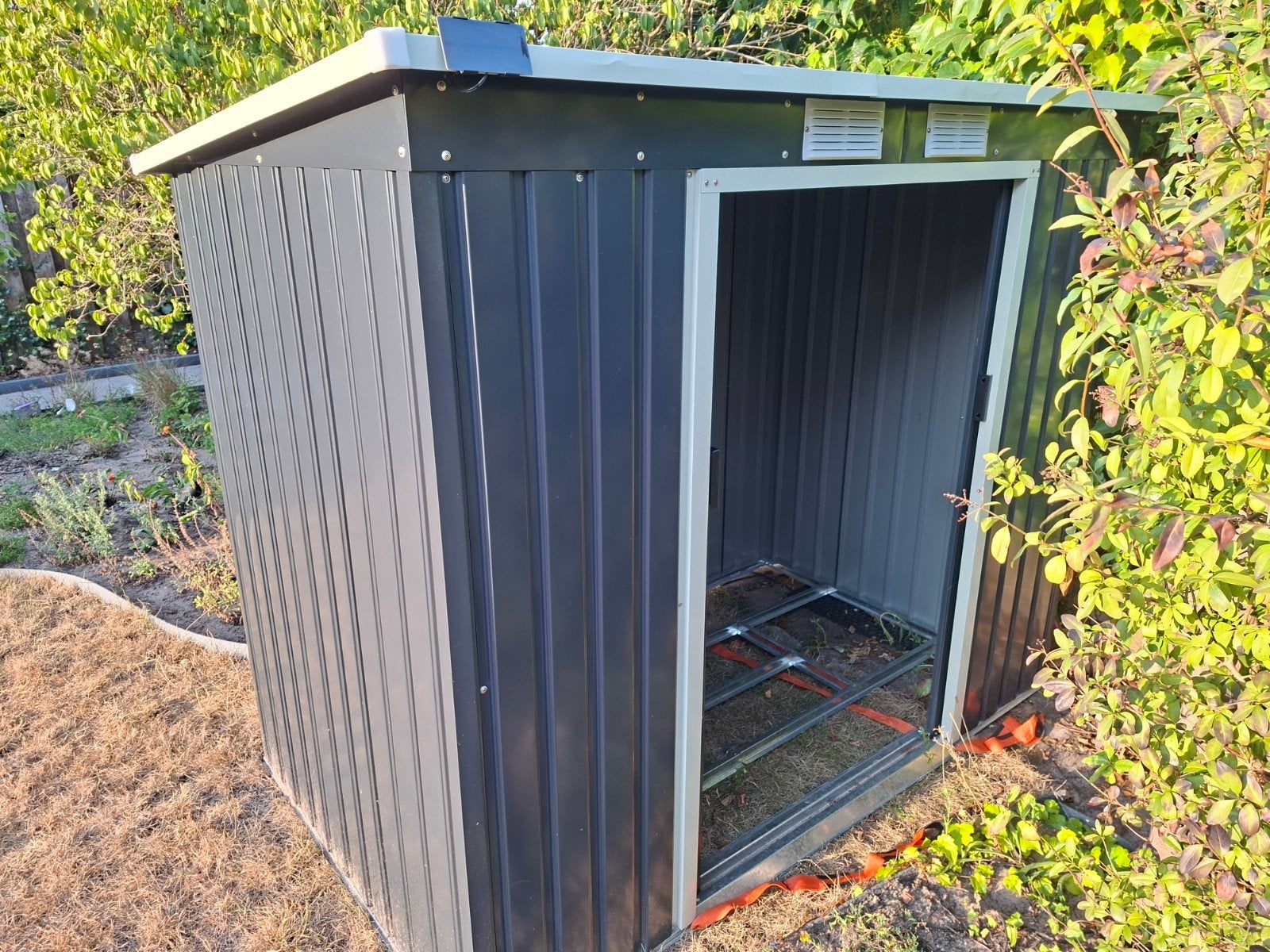 Grote metalen tuinkast 213 x 130 x 173, Tuin en Terras, Ophalen, Gebruikt, Metaal, Overige typen