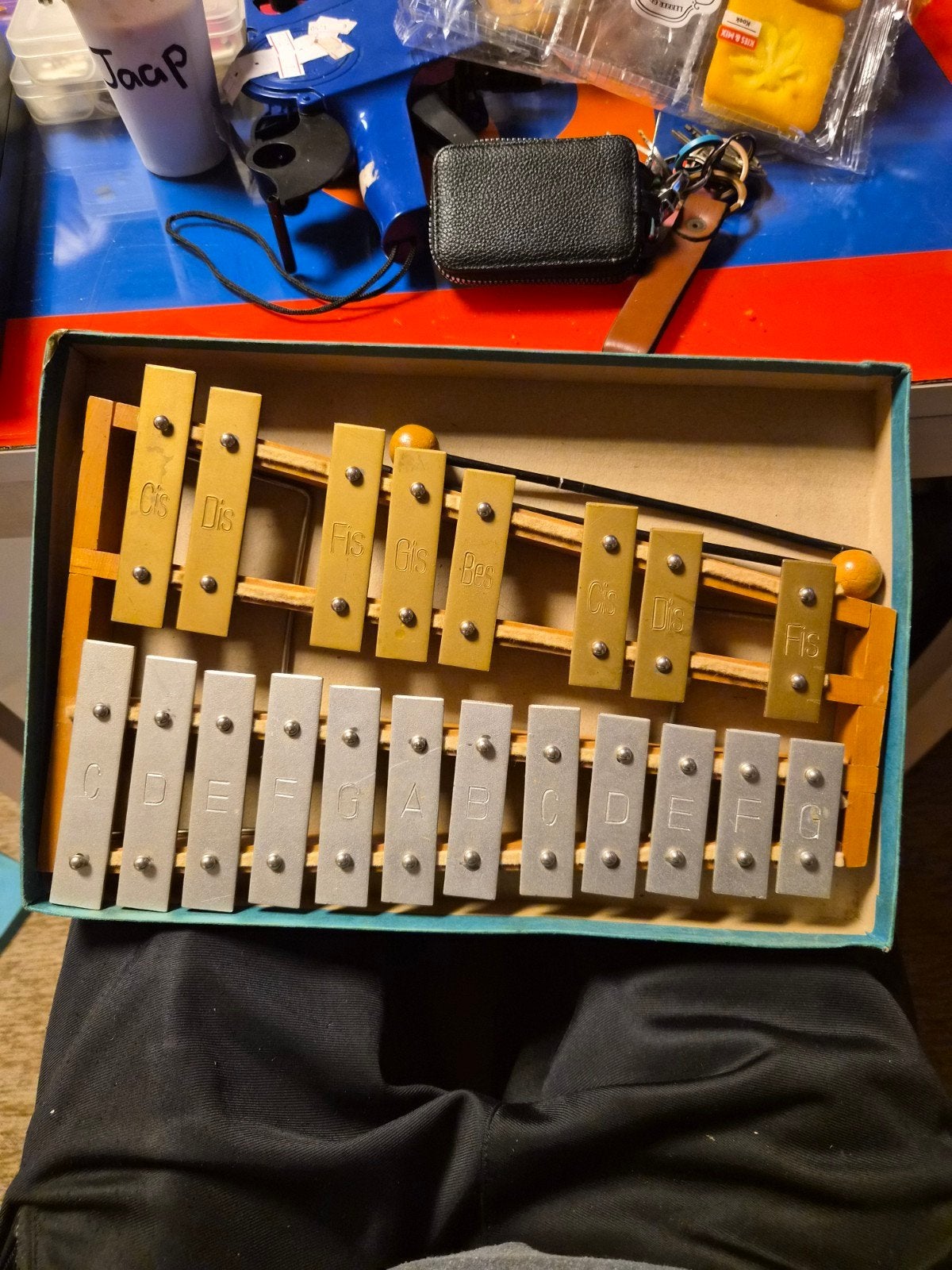 Vintage bell Harmony xylofoon - Made in Germany, Muziek en Instrumenten, Blaasinstrumenten | Overige, Ophalen of Verzenden, Gebruikt
