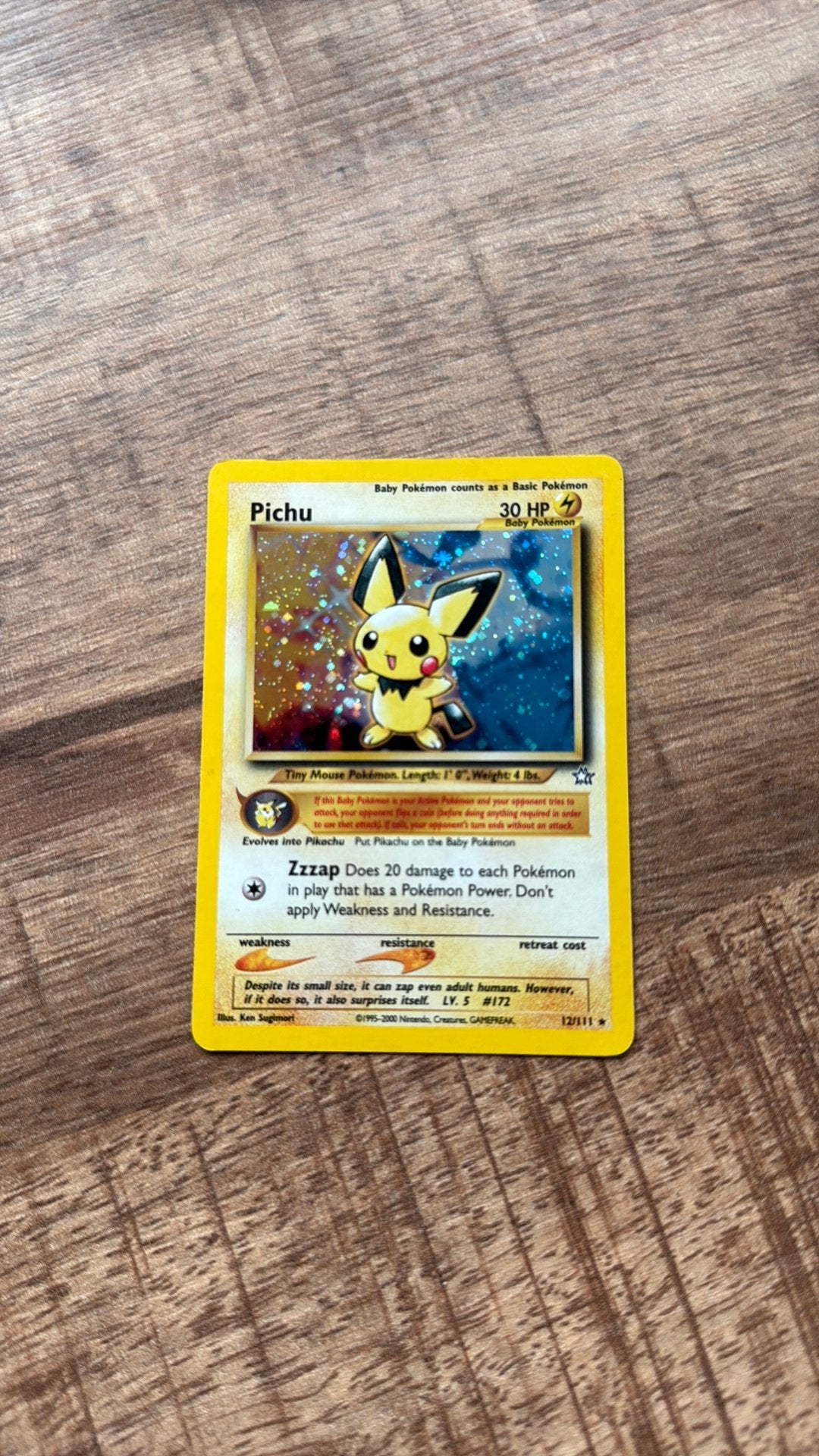Pichu, Ophalen, Zo goed als nieuw