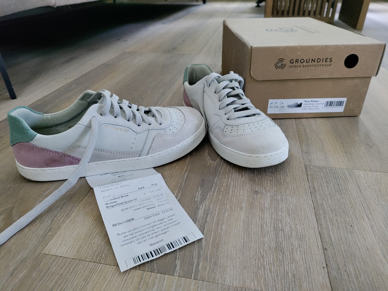 Groundies Barefoot Sneakers - maat 37, Ophalen, Groundies, Nieuw, Sneakers of Gympen