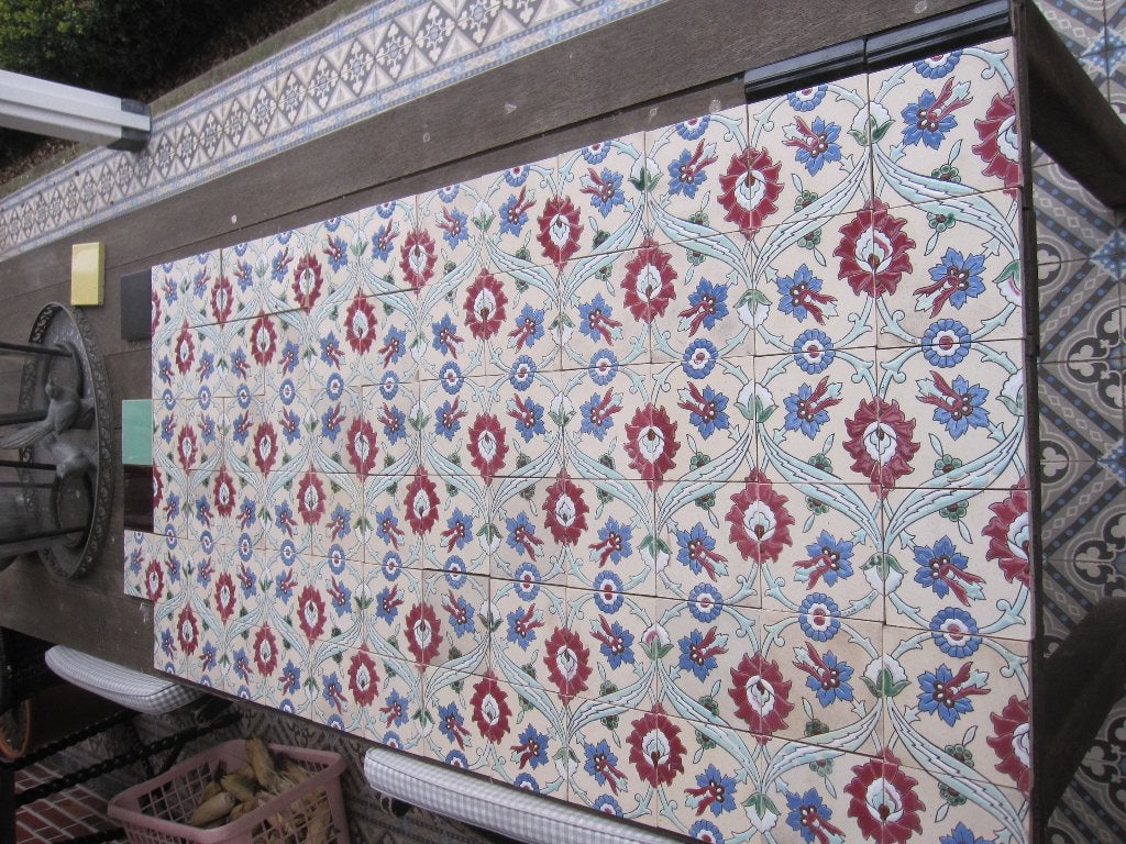 60x120cm Bijzondere antieke kleurrijke wandtegels, 10x10cm