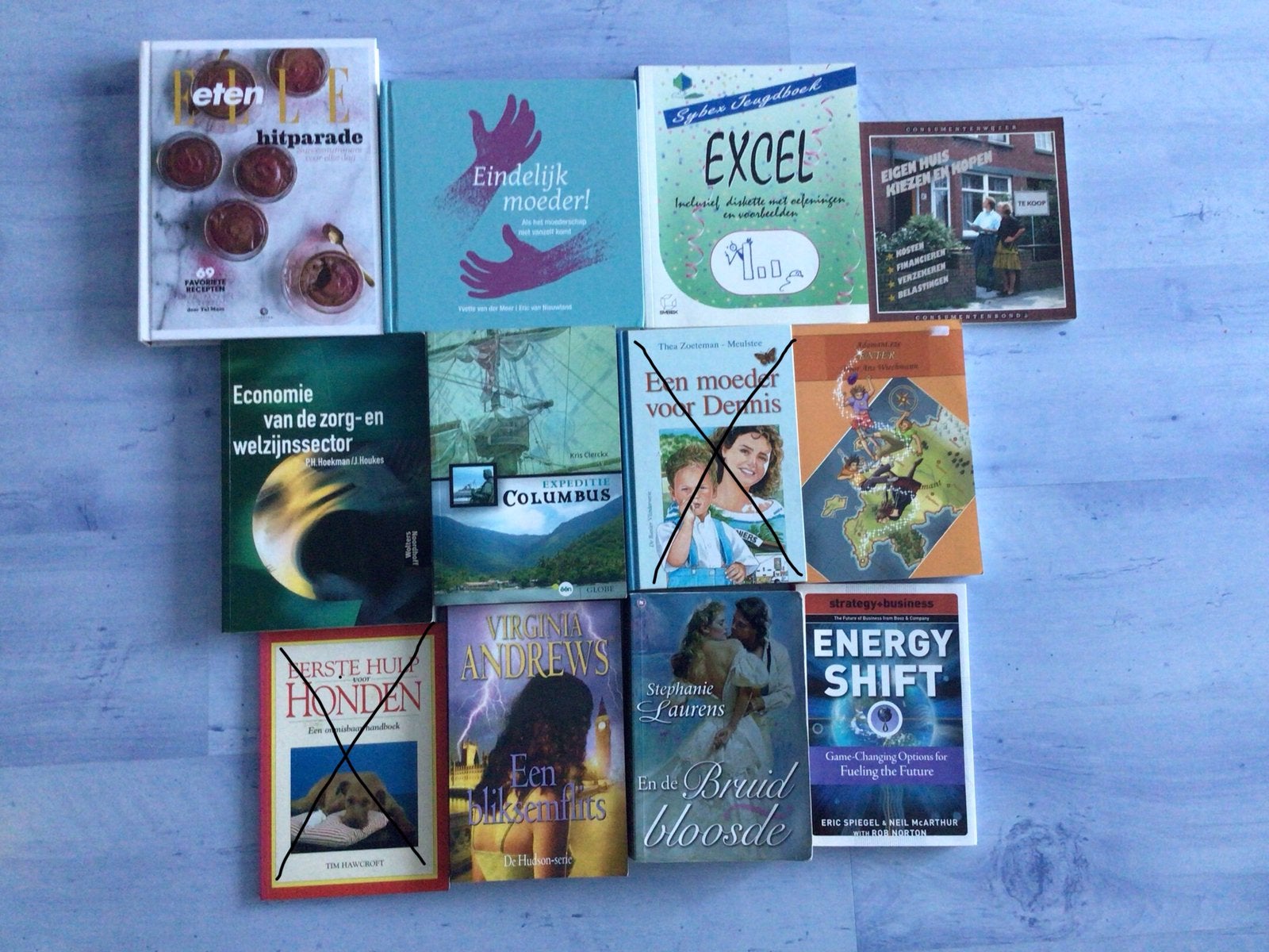 Diverse boeken beginnend met de letter E