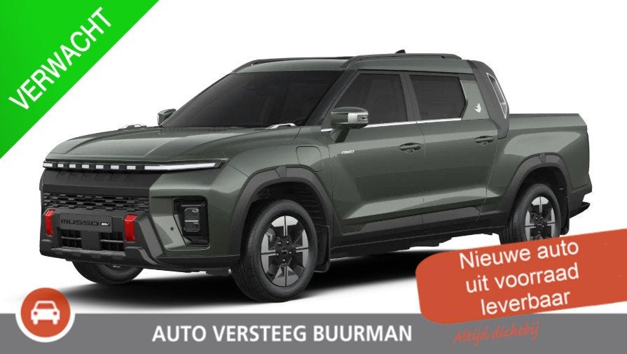 KGM Musso EV Bronze 80.6 kWh 4WD Automaat, Keyless Entry/Sta, Auto's, Overige Auto's, 12 maanden, Stof, 1800 kg, 379 km
