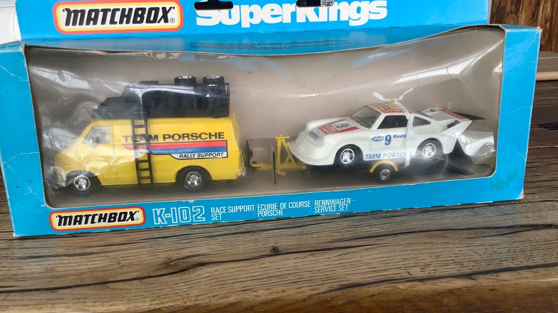 Matchbox K-102 Race Support Set Porsche, Ophalen of Verzenden, Auto, Matchbox