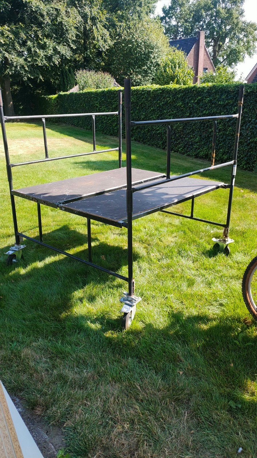 Lichte rolsteiger hoogte max 5m, Doe-het-zelf en Verbouw, Steigers, Ophalen, Gebruikt, Rolsteiger of Kamersteiger, 5 meter of hoger