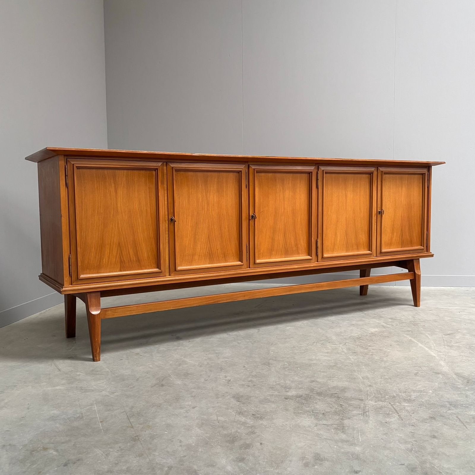 Vintage kast dressoir sideboard jaren 50 60 70 design deens, Ophalen, Gebruikt, Met lade(s), 25 tot 50 cm