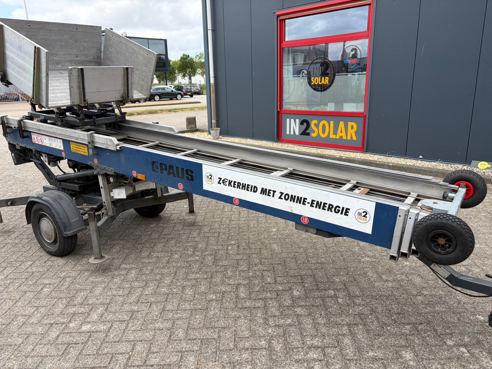 Paus ladderlift 18WH benzine, Zakelijke goederen, Machines en Bouw | Liften, Steigers en Ladders, Ophalen