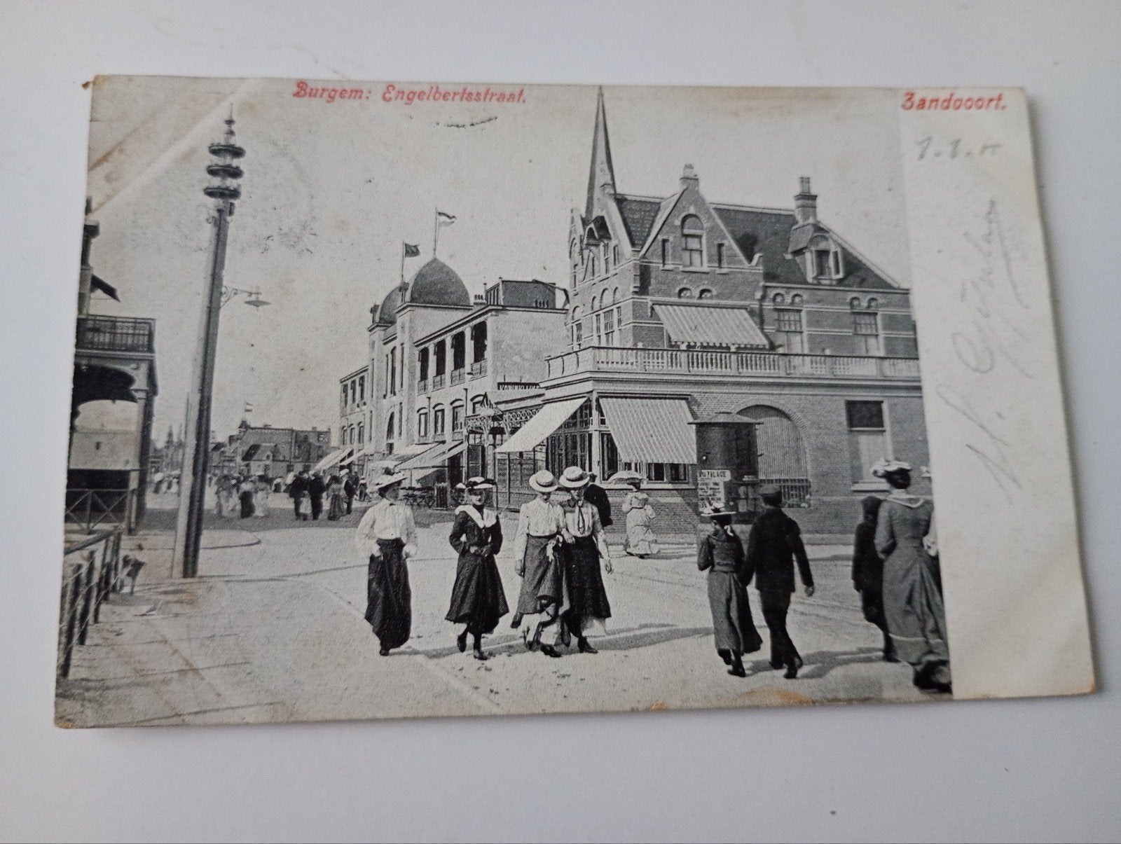Zandvoort Burgemeester Engelbertusstraat 1905, Ophalen of Verzenden, Voor 1920, Gelopen, Noord-Holland