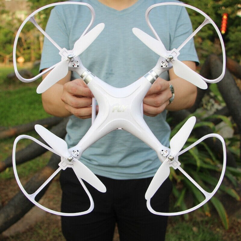 RC CAMERA DRONE WIFI FPV APP QUADCOPTER RTF 44x44x12cm. Wit, Elektro, RTF (Ready to Fly), Quadcopter of Multicopter, Nieuw