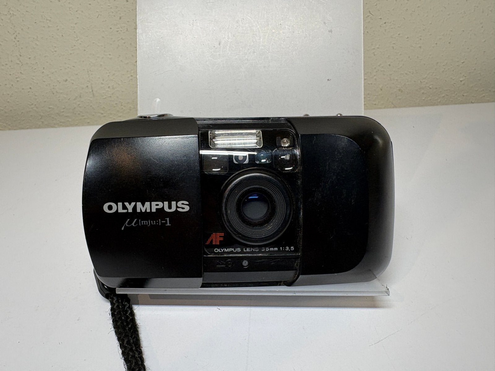 Olympus µ[mju:]-1 Compact Camera - Vintage Analoog, Audio, Tv en Foto, Fotocamera's Analoog, Ophalen, Gebruikt, Compact, Olympus