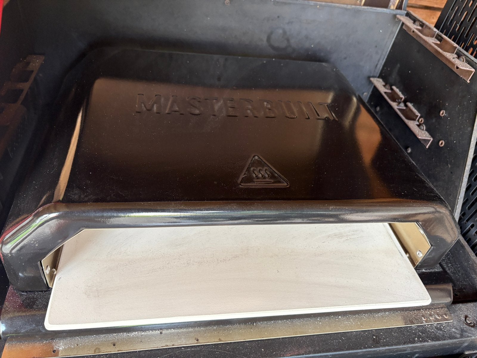 Pizza oven voor Masterbuilt BBQ 800 en 1050 (1x gebruikt), Tuin en Terras, Pizzaovens, Ophalen of Verzenden, Zo goed als nieuw