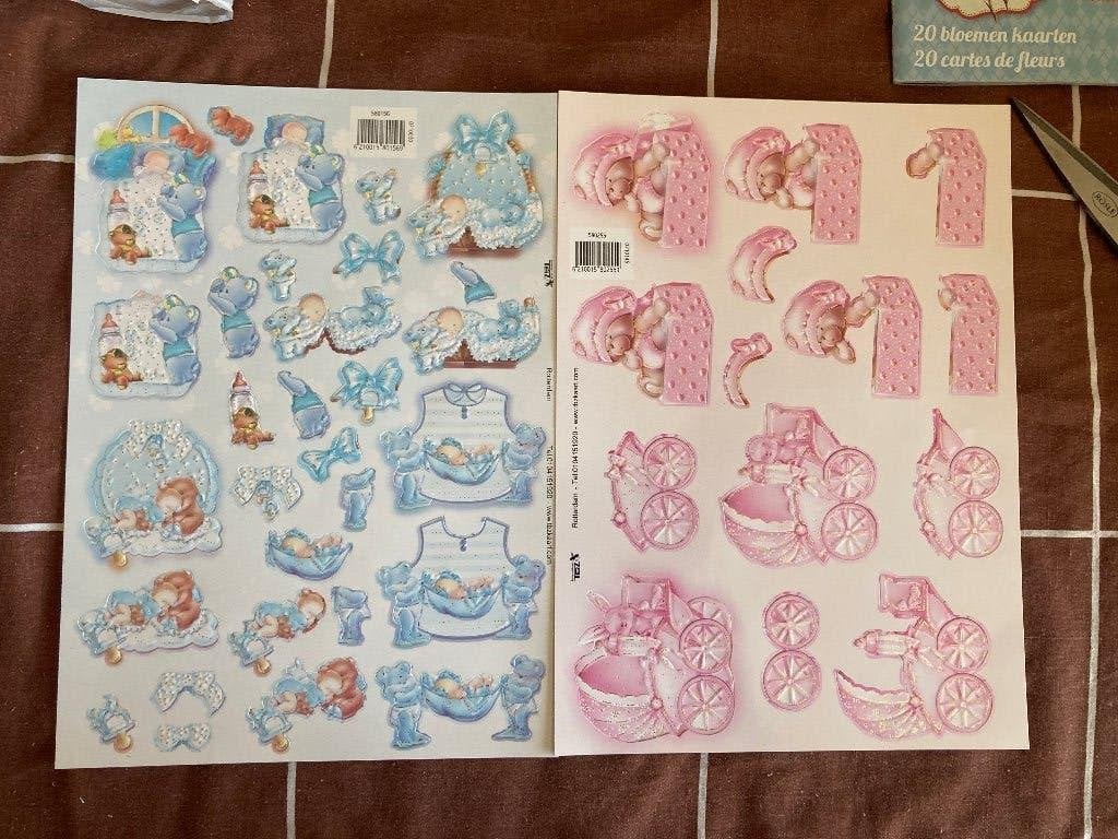 uitdrukvellen baby en letters, Hobby en Vrije tijd, Kaarten | Zelf maken, Ophalen of Verzenden, Nieuw, Kind, Overige typen