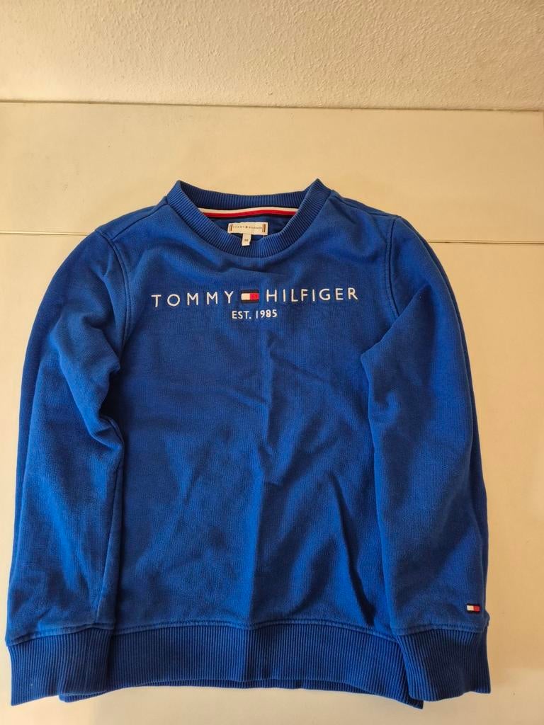 Tommy Hilfiger sweater blauw - maat 116, Ophalen of Verzenden, Gebruikt, Tommy Hilfiger, Jongen of Meisje
