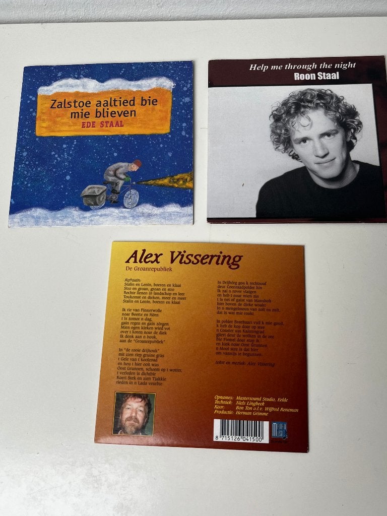 3 cd singels samen voor 5 euro (Groningstalig muziek), Ophalen of Verzenden, Zo goed als nieuw, Pop