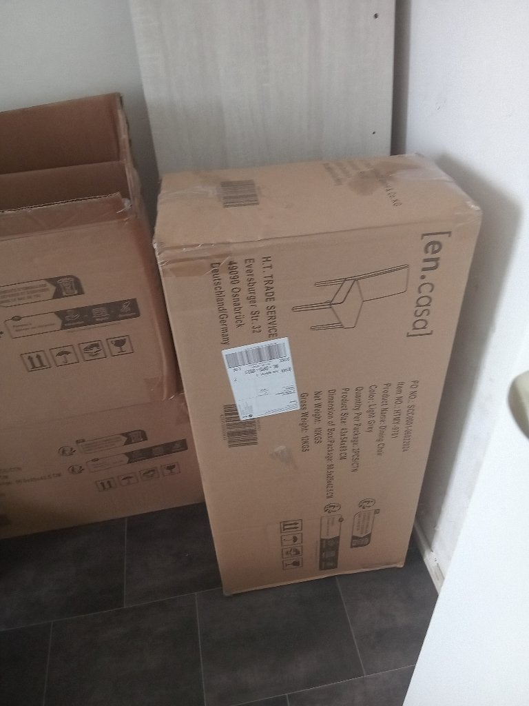 Eethoek met 6 stoelen  nieuw in doos, Ophalen, Nieuw, Vijf personen of meer, 200 cm of meer