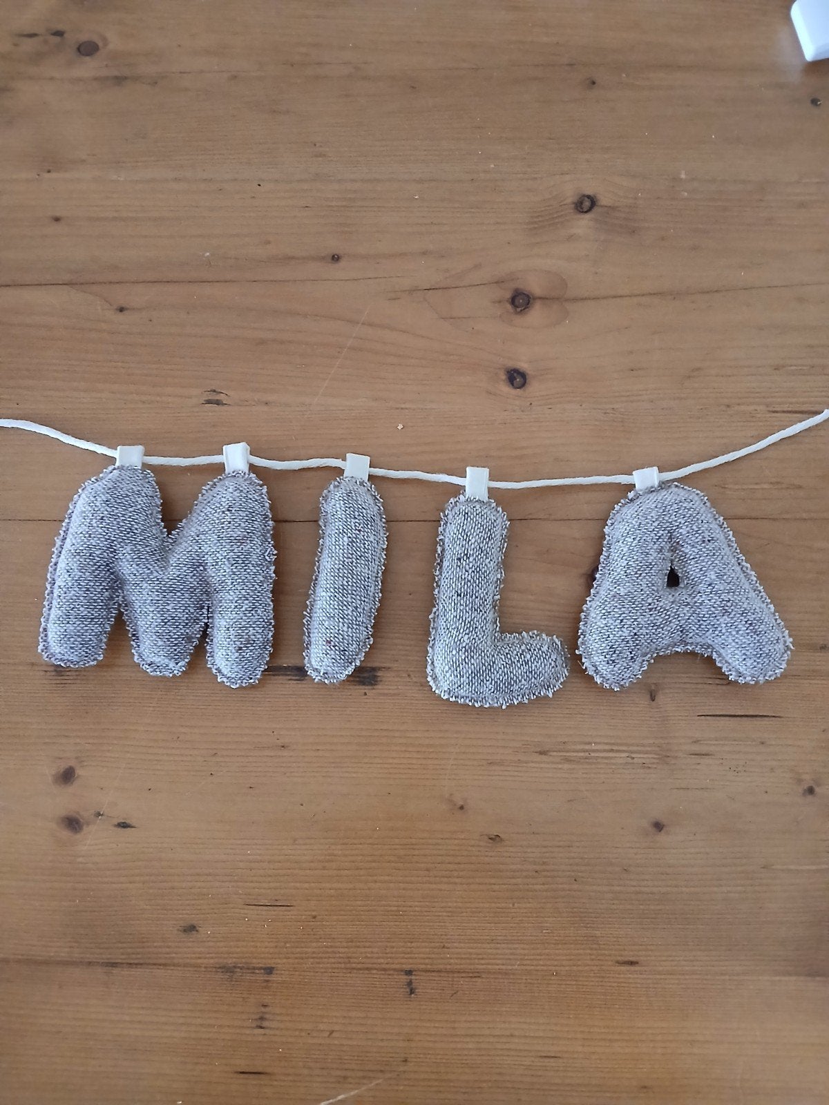 Gepersonaliseerde Naamslinger - Handgemaakt, Ophalen of Verzenden, Nieuw, Wanddecoratie