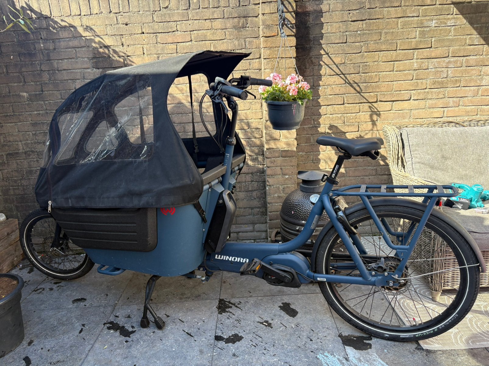 Winora bakfiets tekoop, Overige merken, Goederen, Huif, Ophalen of Verzenden