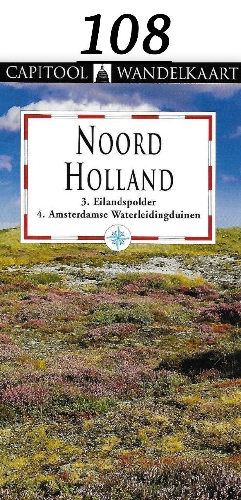pl108 Capitool Wandelkaart Noord Holland Eilandspolder  ----, Boeken, Ophalen of Verzenden, 1800 tot 2000, Nederland, Landkaart