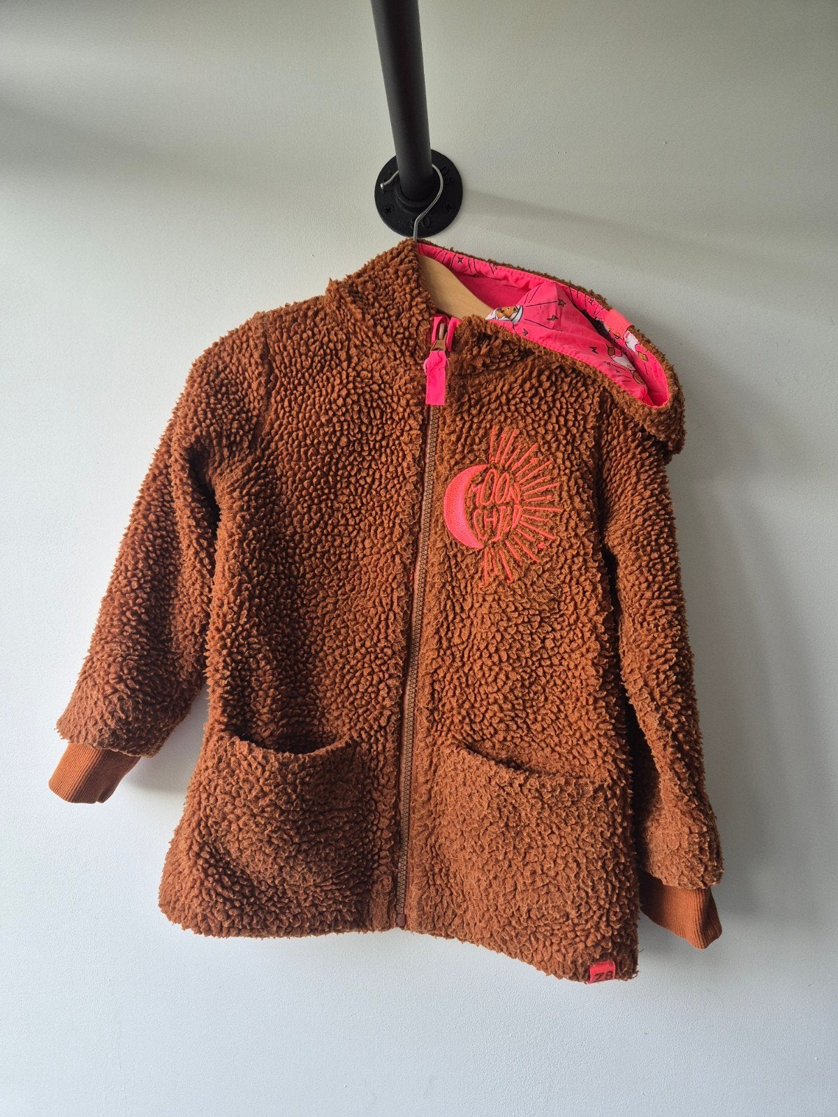 Z8 teddy jasje bruin maat 92/98, Gebruikt, Meisje, Z8, Ophalen of Verzenden
