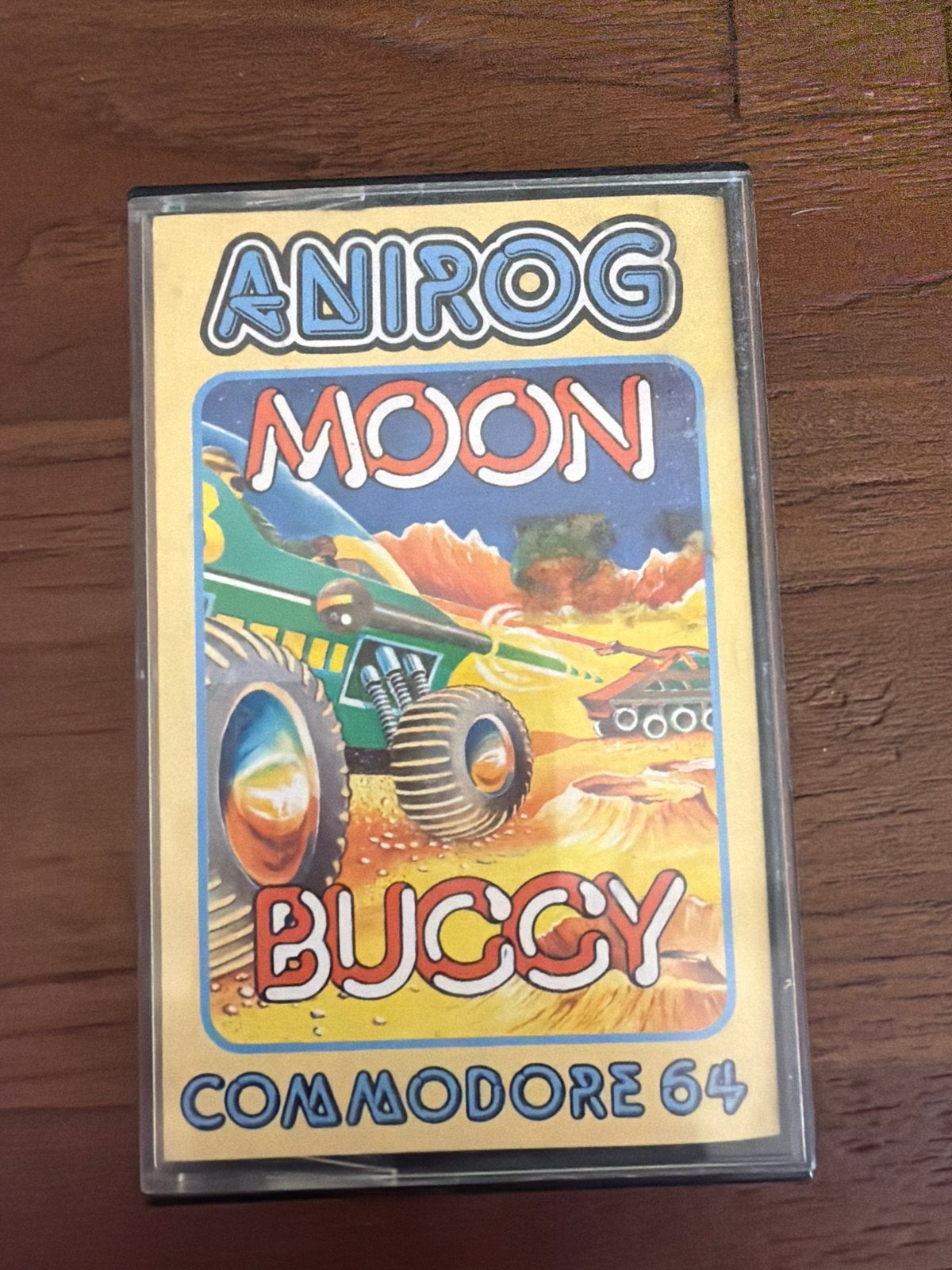 Anirog Moon Buggy Commodore 64 Cassette Game, Gebruikt, 1 speler, Racen en Vliegen, Ophalen of Verzenden