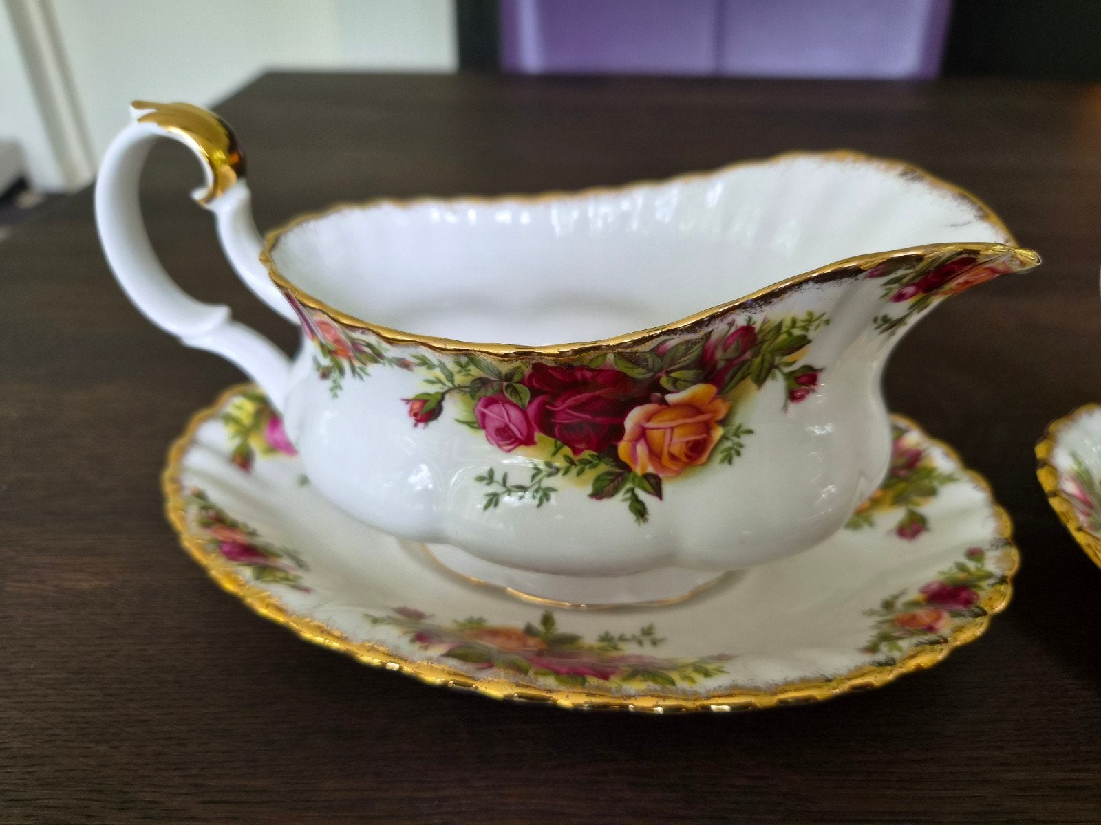 Royal Albert juskom met schaal, Ophalen of Verzenden