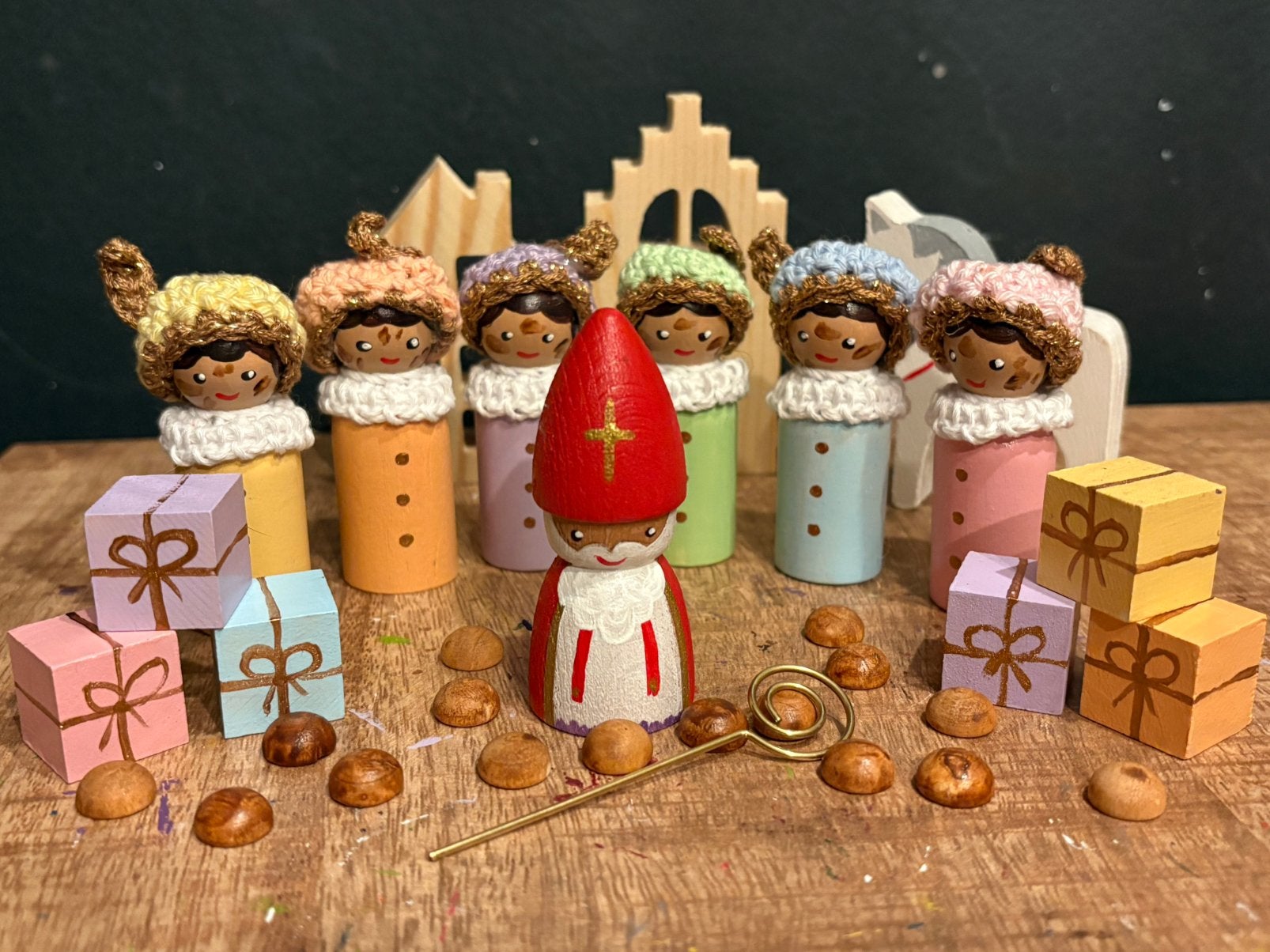Sinterklaas peg dolls, Ophalen of Verzenden, Nieuw