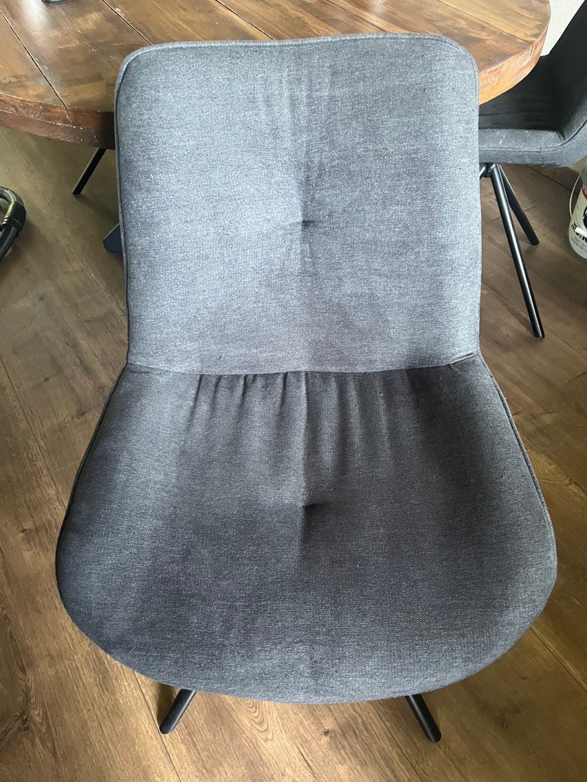 5x stoelen Form van Loods 5 antraciet, Ophalen, Gebruikt, Stof, Grijs